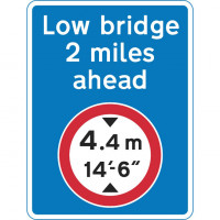 Advance direction sign
