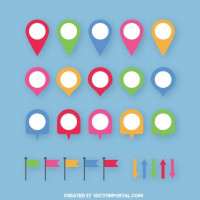 Map location pins.ai